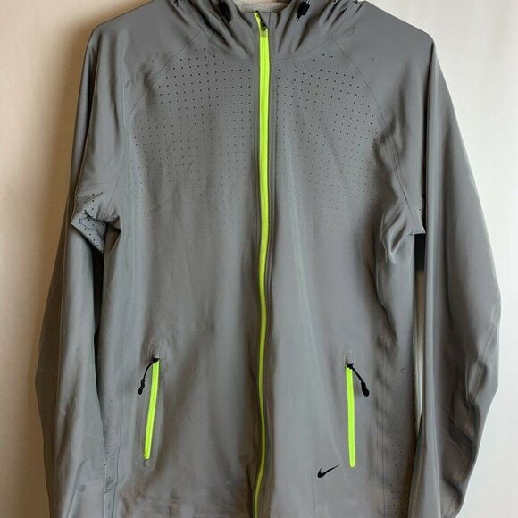 Women's Nike Allover Flash 3M Running Jacket 574832-070 Medium Reflective Volt